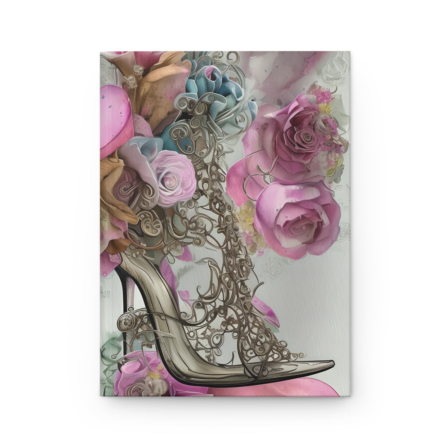 Pink Stiletto Flower- My Dreams Series Hardcover Journal