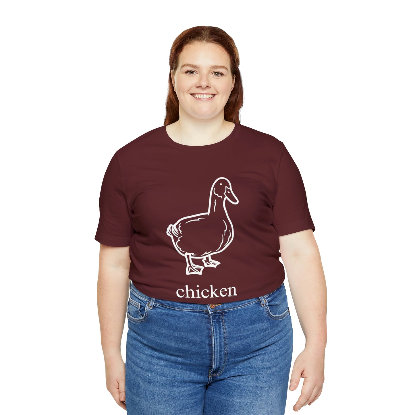 Duck named chicken-Unisex Jersey Short Sleeve Tee