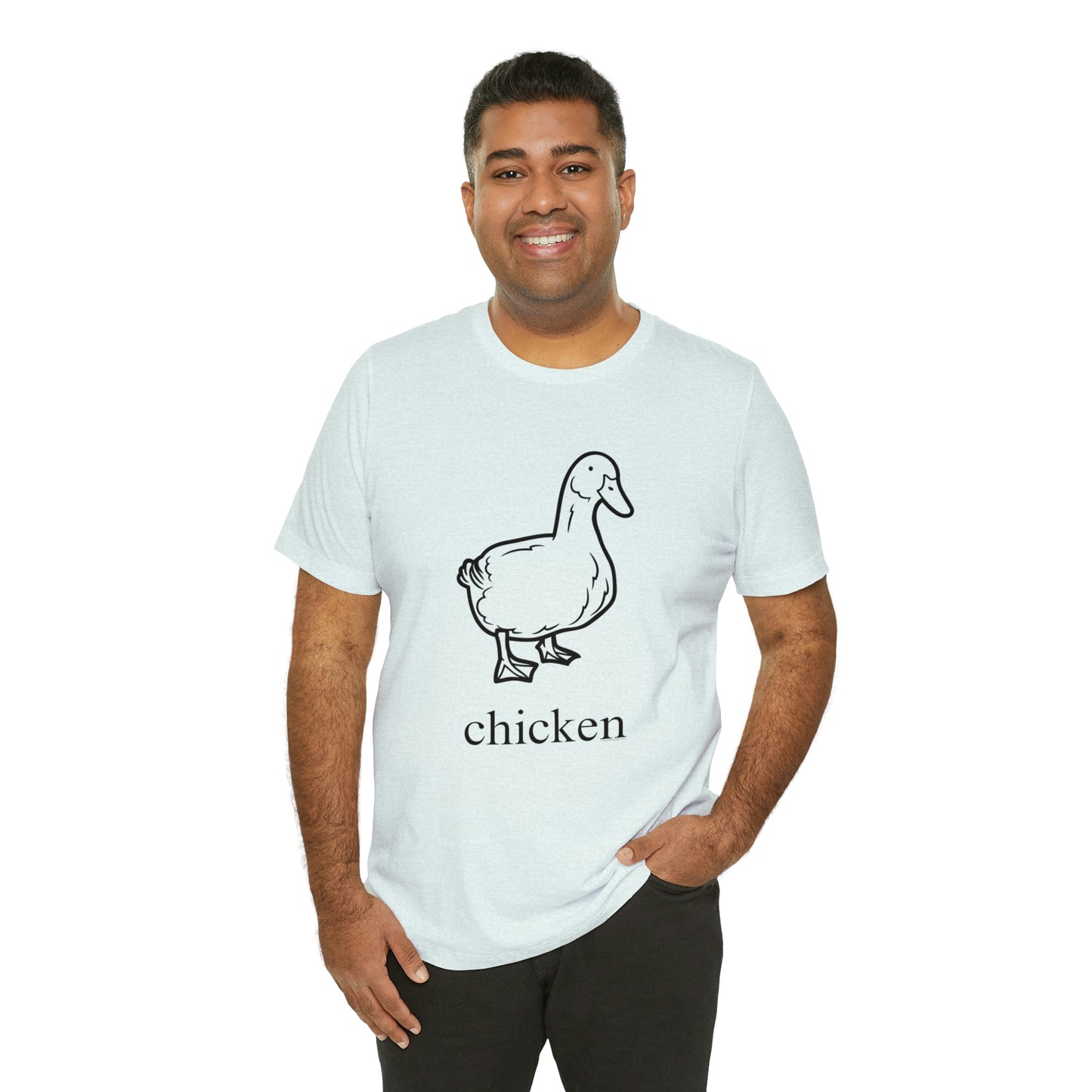 Duck named chicken-Unisex Jersey Short Sleeve Tee