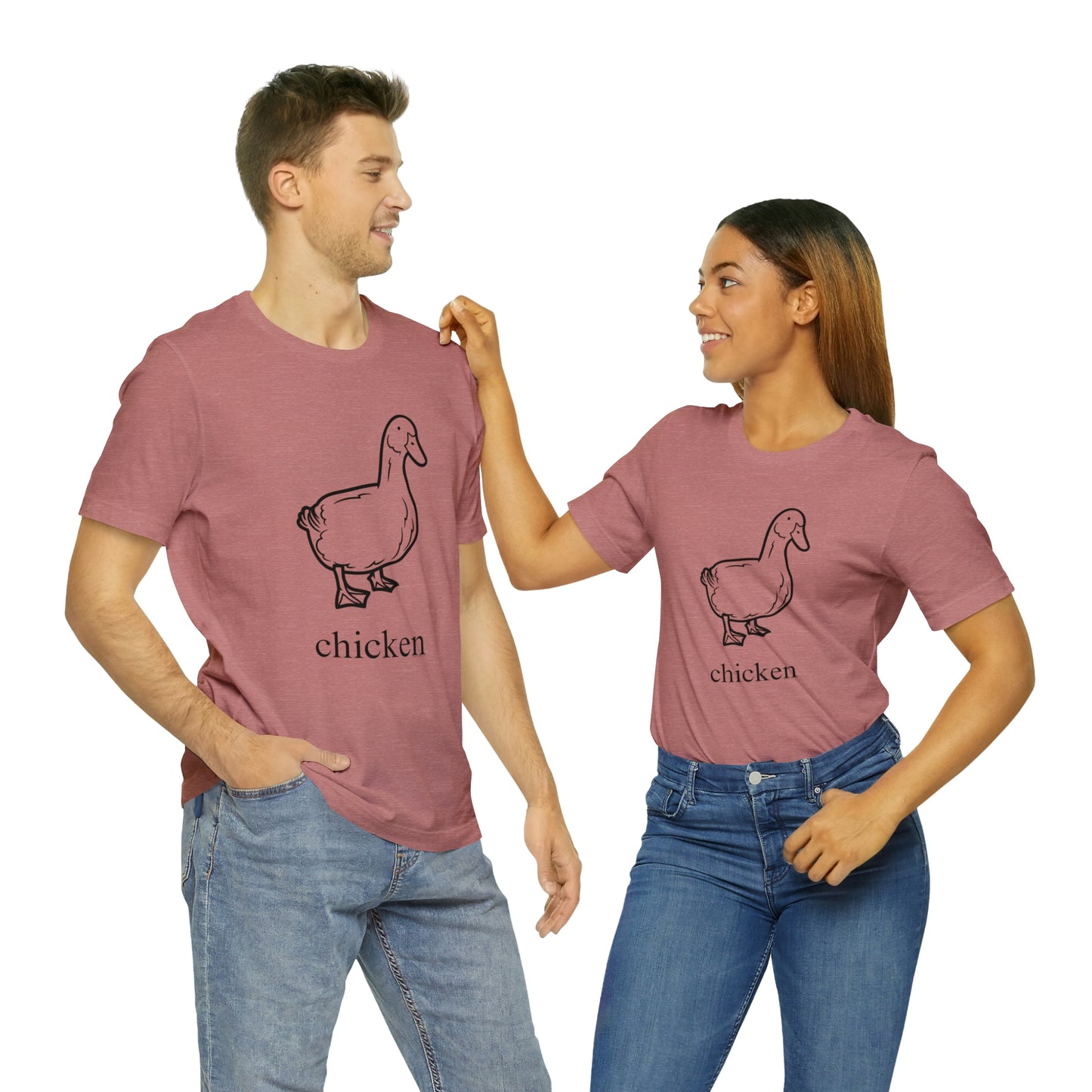 Duck named chicken-Unisex Jersey Short Sleeve Tee