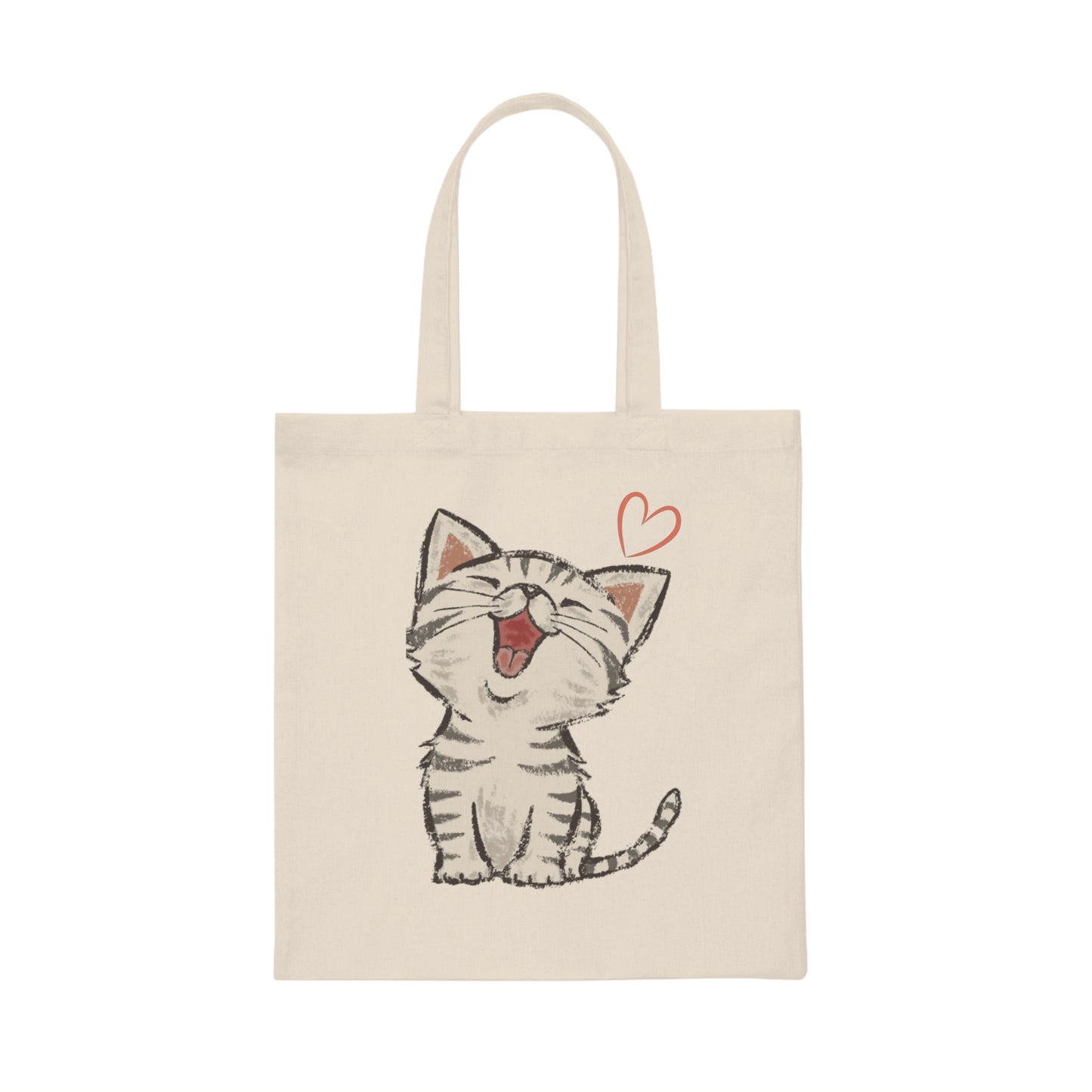 Cat Lover Canvas Tote Bag