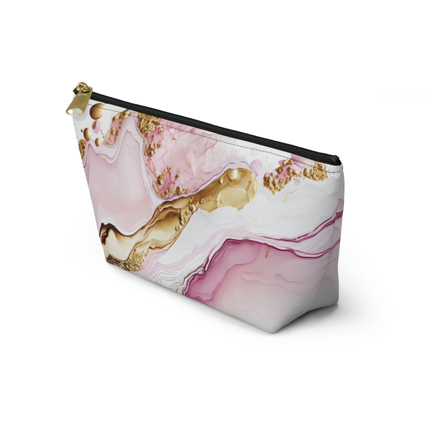 Pink Gold-Accessory Pouch w T-bottom