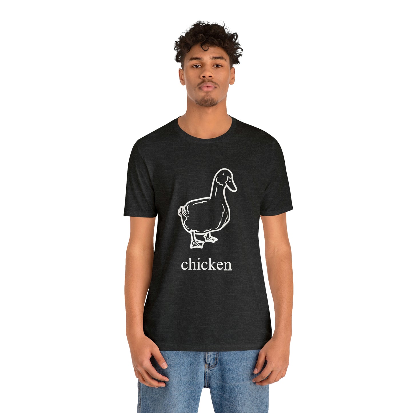 Duck named chicken-Unisex Jersey Short Sleeve Tee