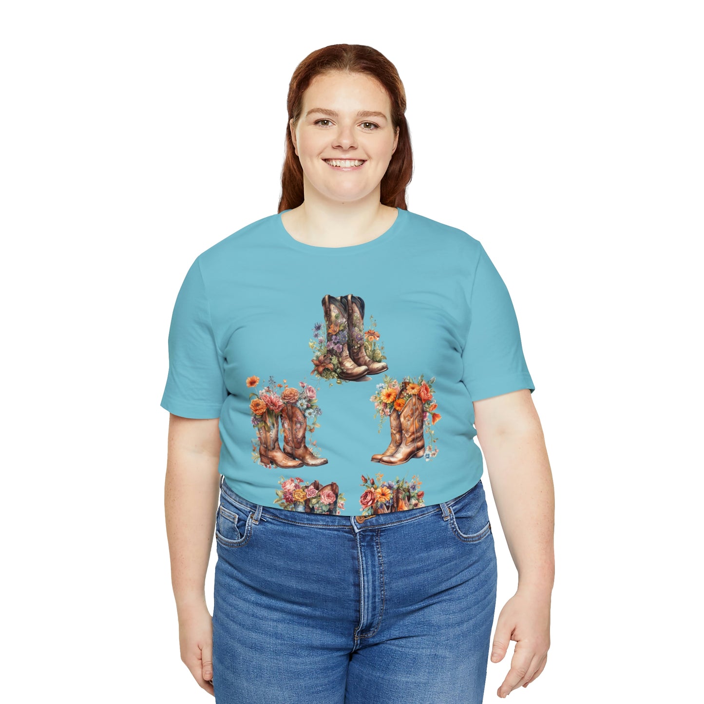 Cowgirl Boots-Unisex Jersey Short Sleeve Tee