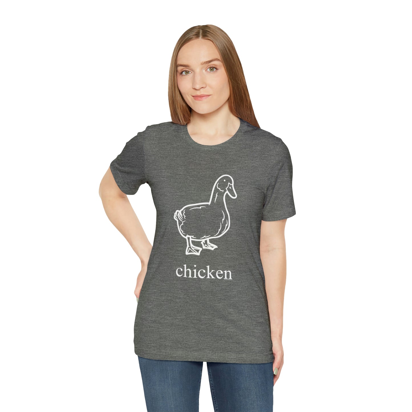 Duck named chicken-Unisex Jersey Short Sleeve Tee