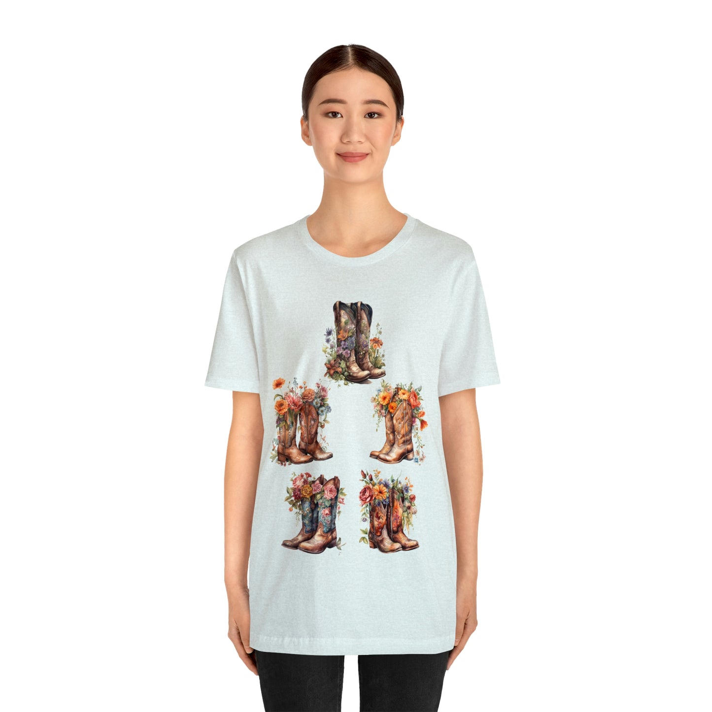 Cowgirl Boots-Unisex Jersey Short Sleeve Tee