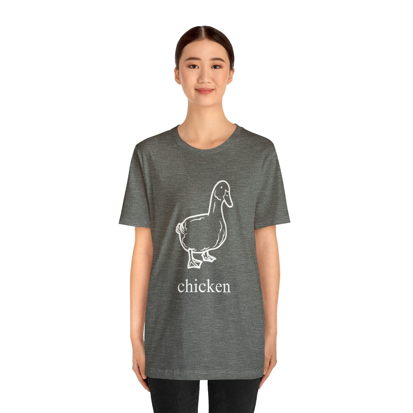 Duck named chicken-Unisex Jersey Short Sleeve Tee