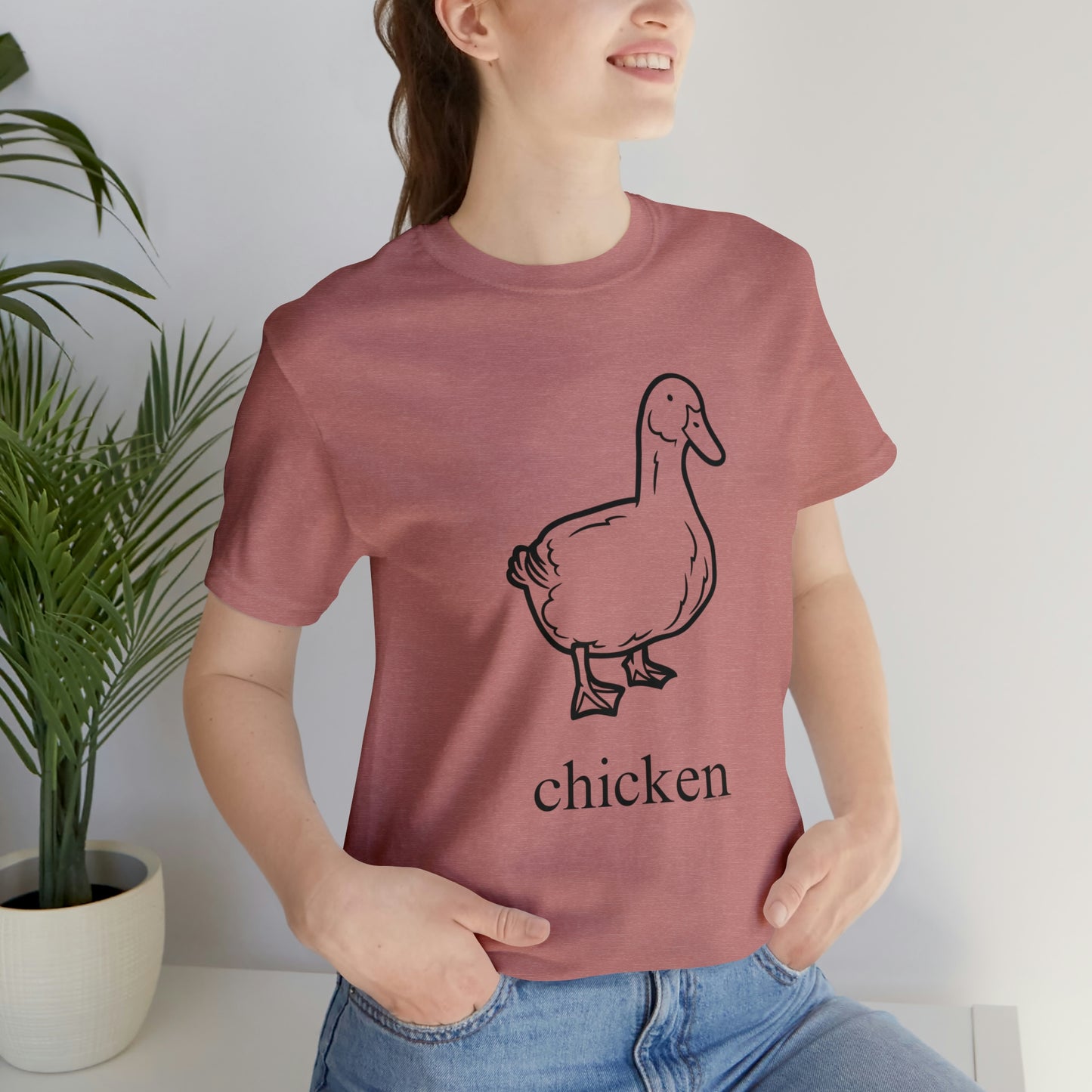 Duck named chicken-Unisex Jersey Short Sleeve Tee