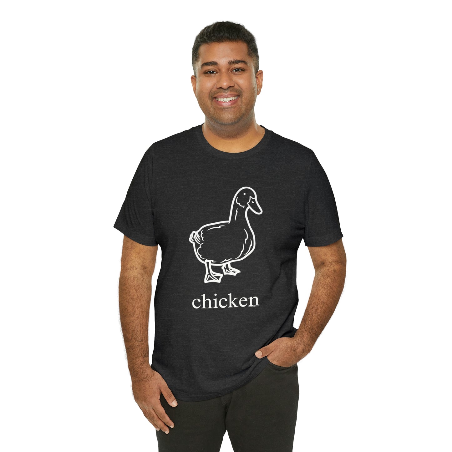 Duck named chicken-Unisex Jersey Short Sleeve Tee