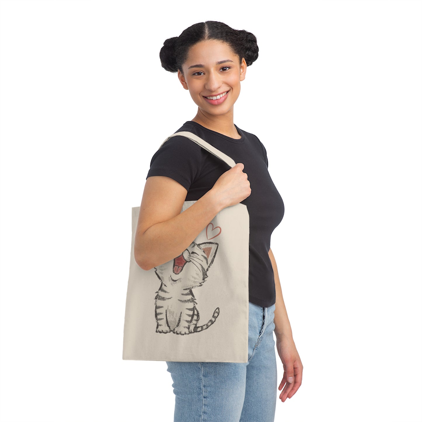 Cat Lover Canvas Tote Bag