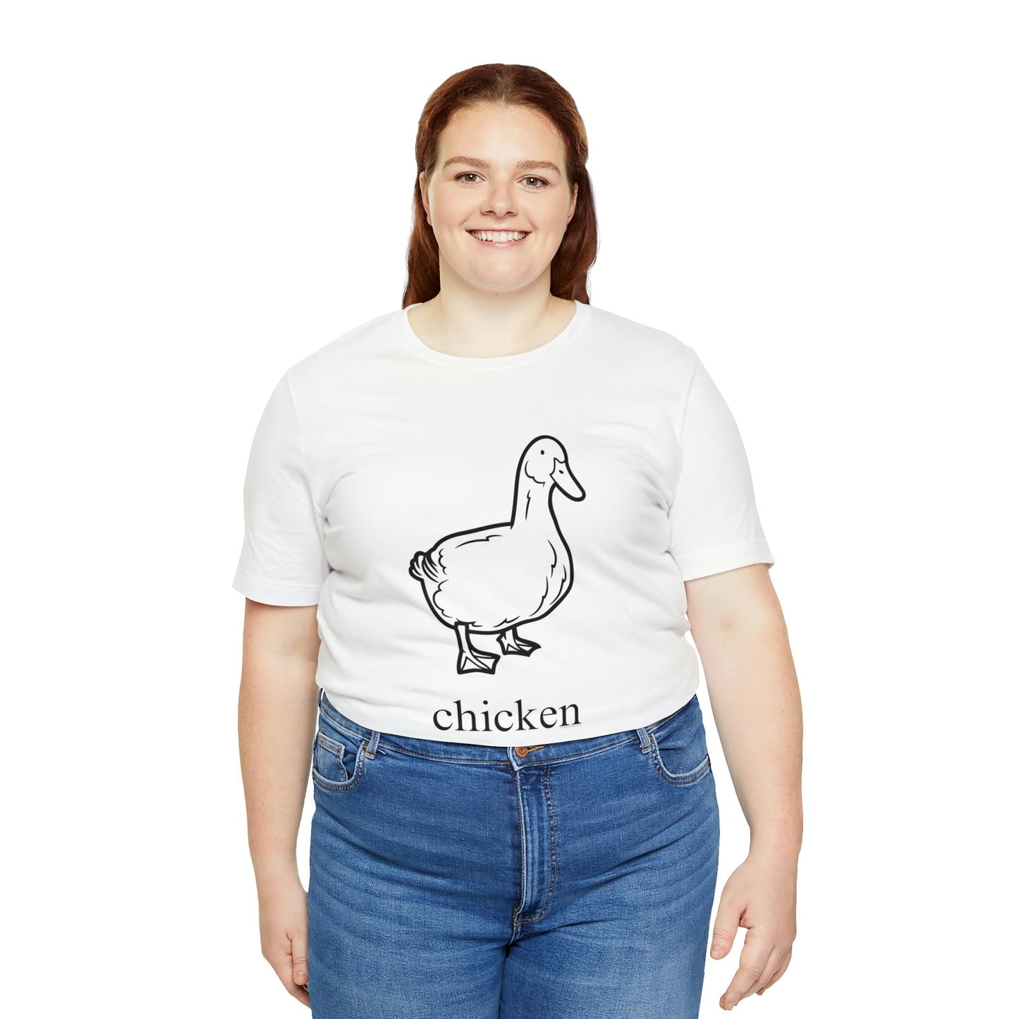 Duck named chicken-Unisex Jersey Short Sleeve Tee