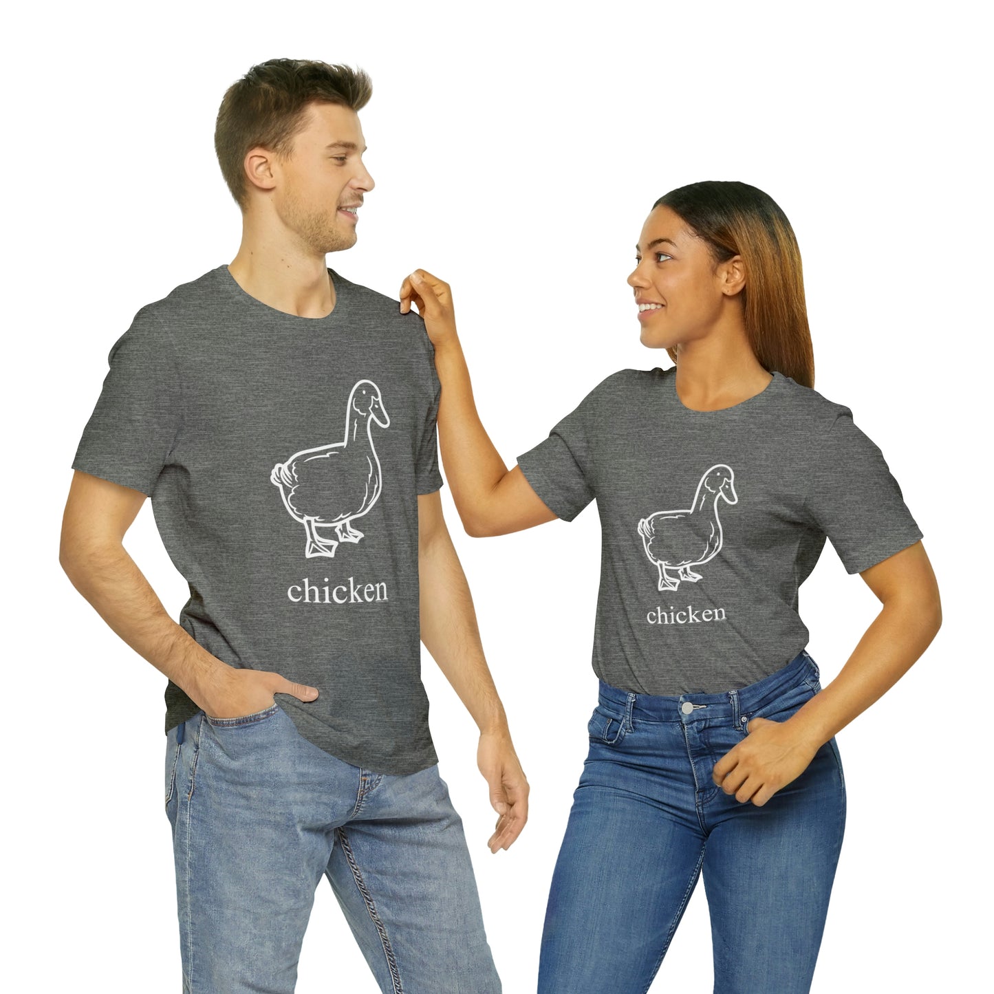 Duck named chicken-Unisex Jersey Short Sleeve Tee