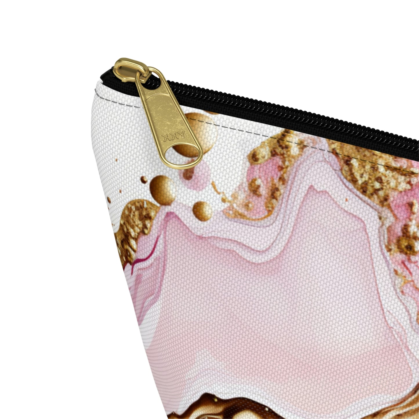 Pink Gold-Accessory Pouch w T-bottom