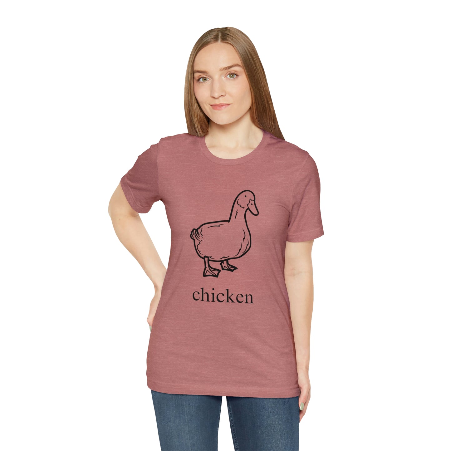 Duck named chicken-Unisex Jersey Short Sleeve Tee