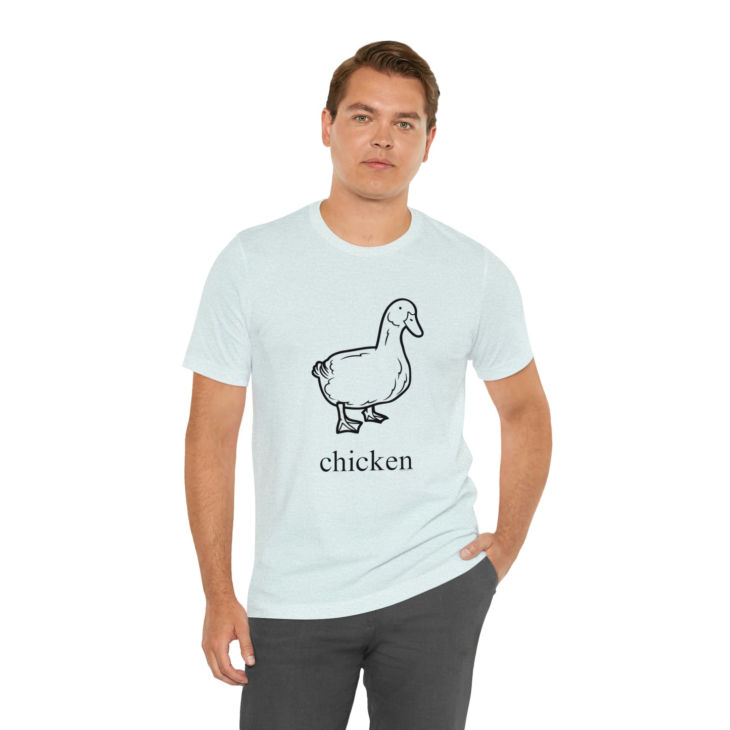 Duck named chicken-Unisex Jersey Short Sleeve Tee