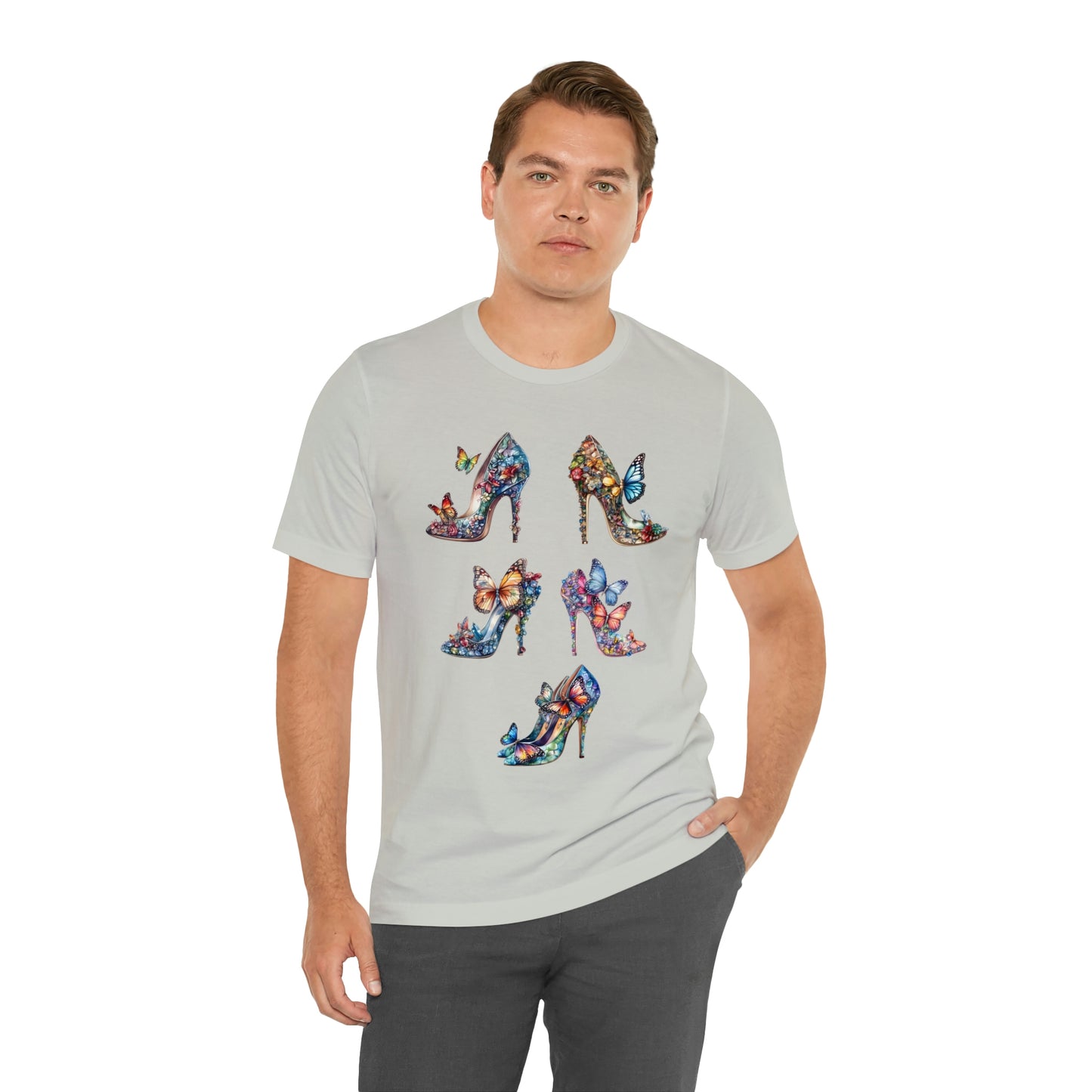 Butterfly Stilettos-Unisex Jersey Short Sleeve Tee