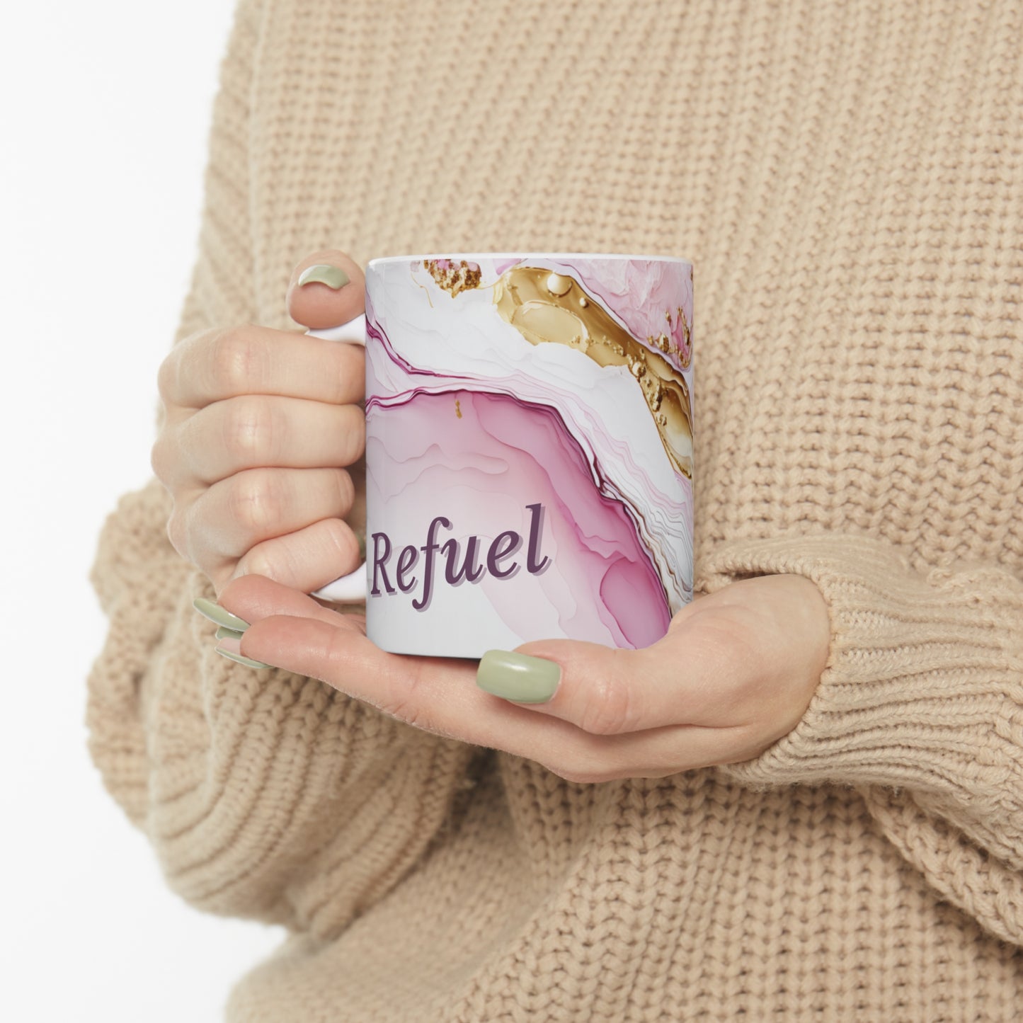 Refuel Pink Gold -Ceramic Mug 11oz