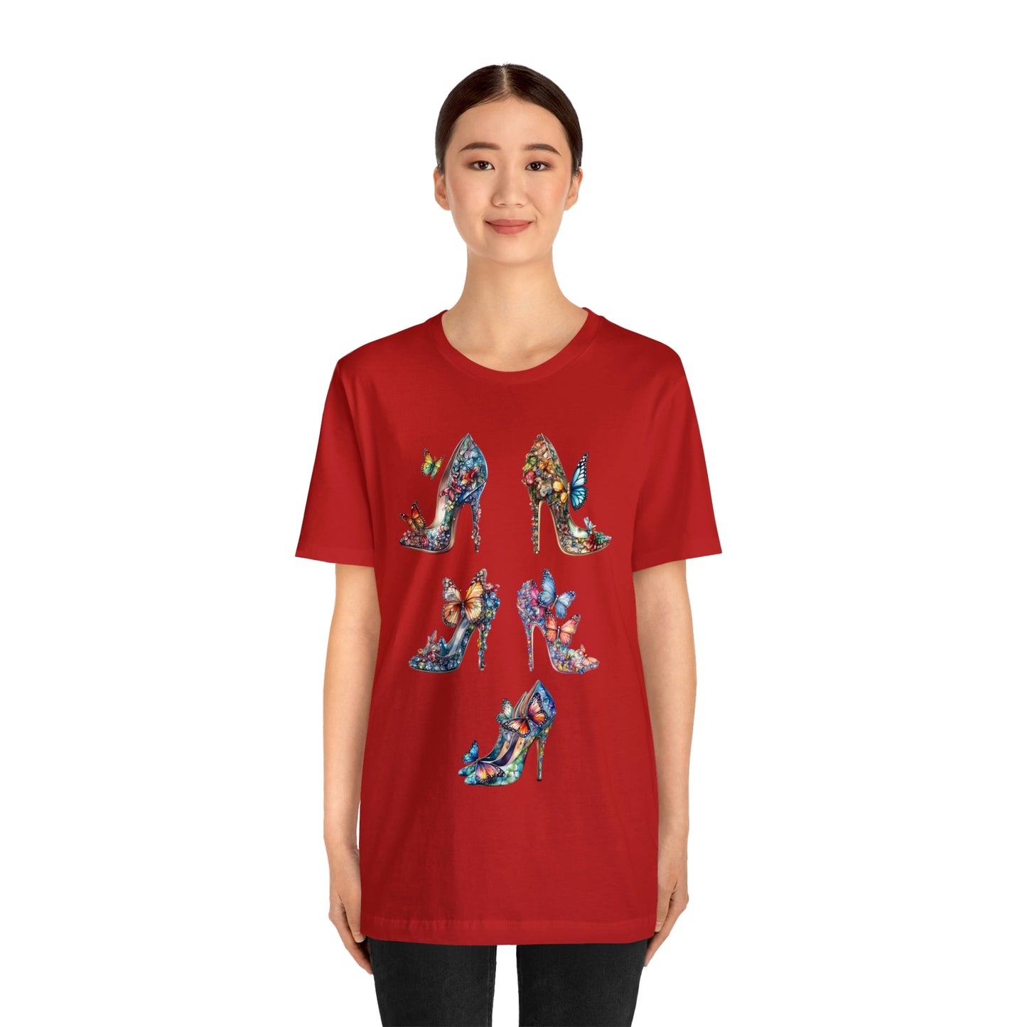 Butterfly Stilettos-Unisex Jersey Short Sleeve Tee