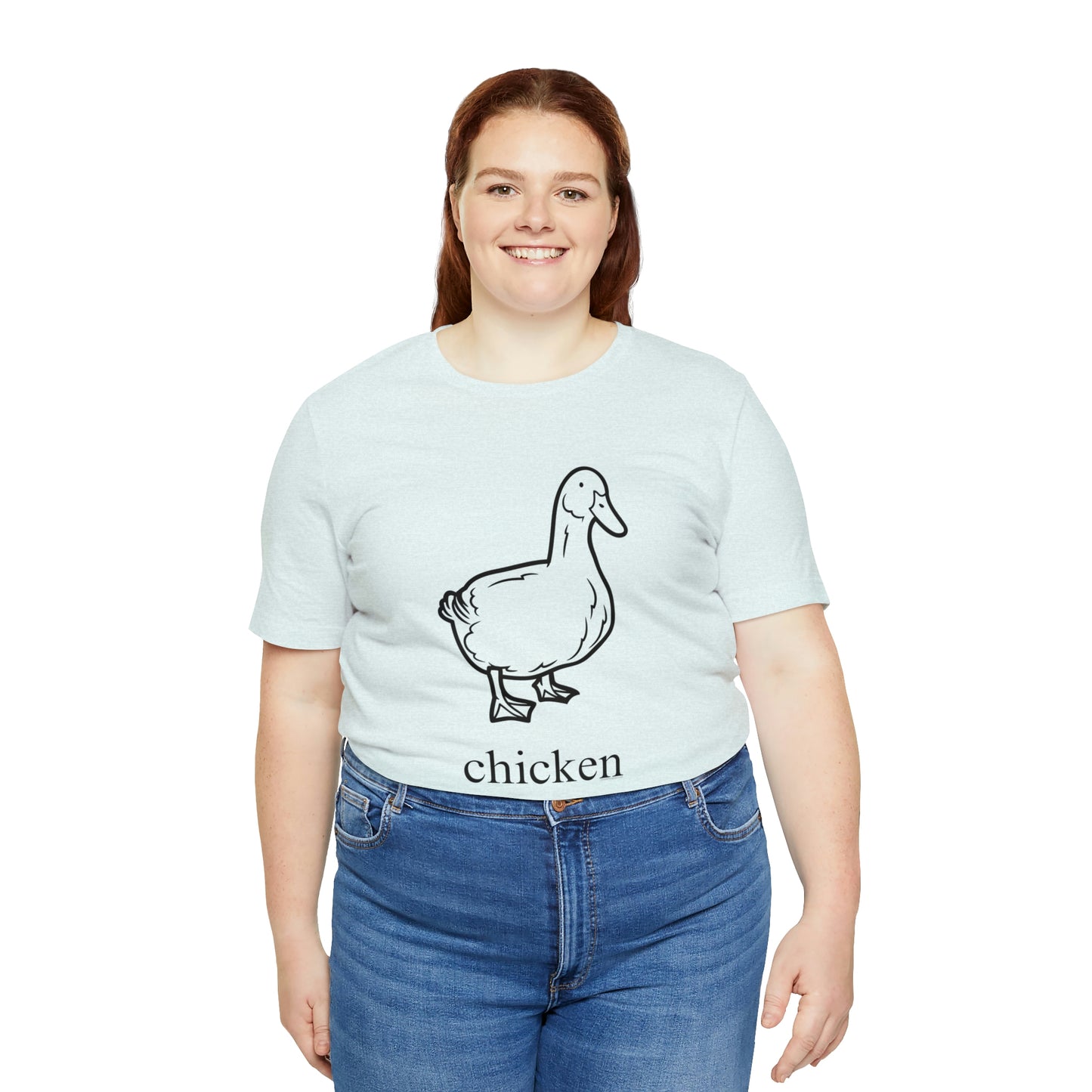 Duck named chicken-Unisex Jersey Short Sleeve Tee