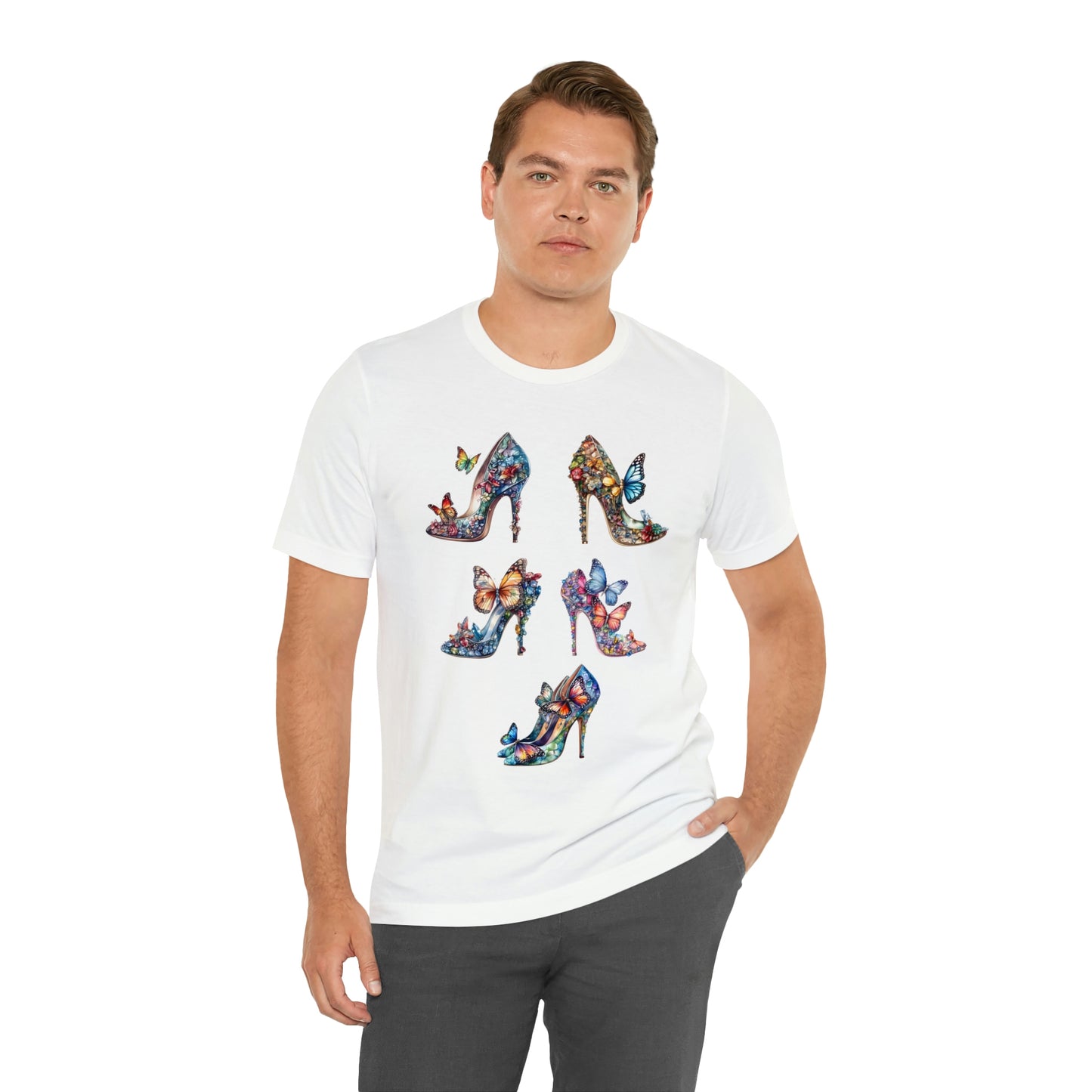 Butterfly Stilettos-Unisex Jersey Short Sleeve Tee