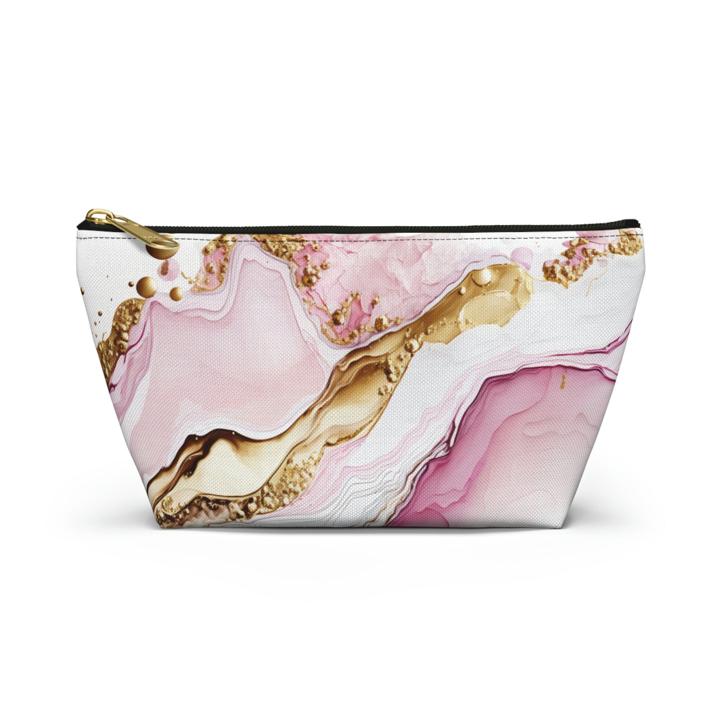 Pink Gold-Accessory Pouch w T-bottom