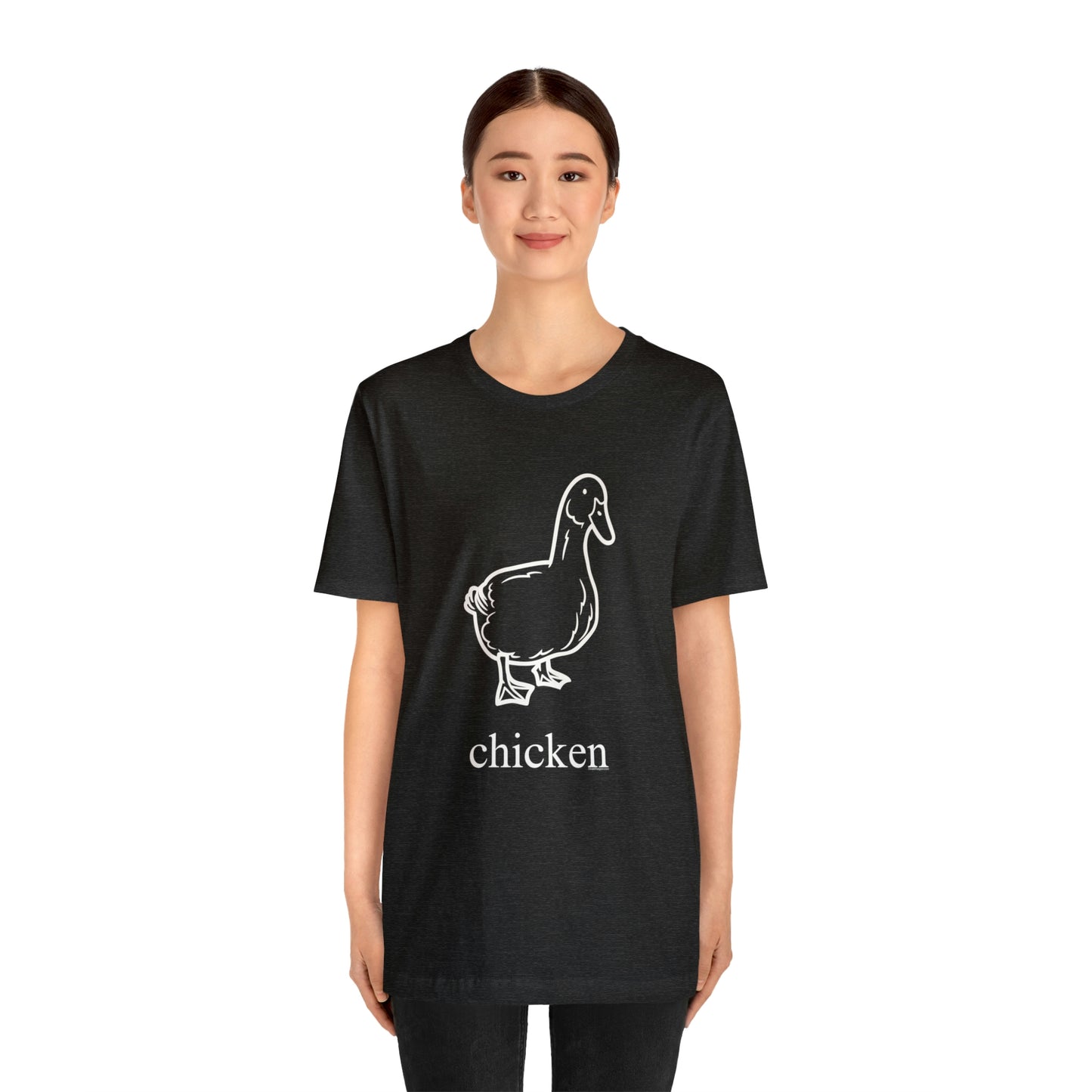 Duck named chicken-Unisex Jersey Short Sleeve Tee