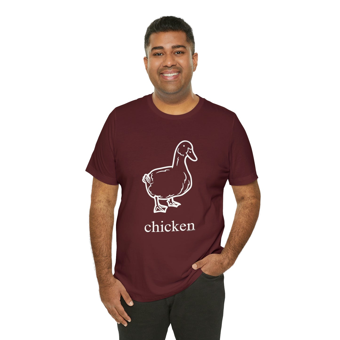 Duck named chicken-Unisex Jersey Short Sleeve Tee