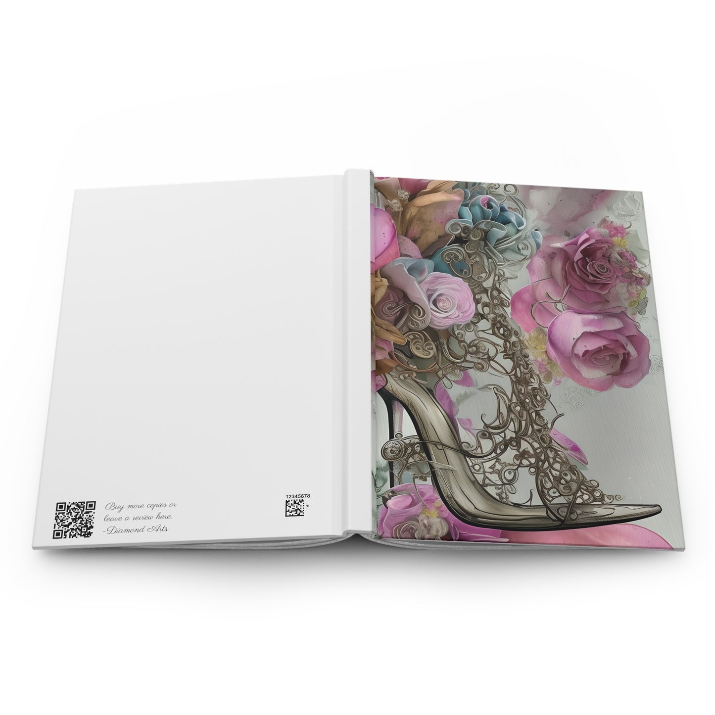 Pink Stiletto Flower- My Dreams Series Hardcover Journal