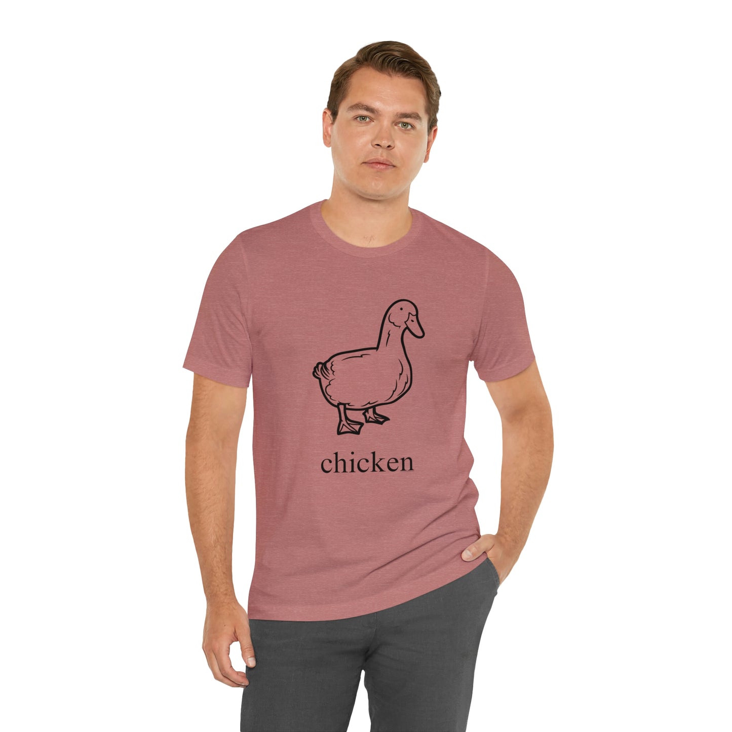 Duck named chicken-Unisex Jersey Short Sleeve Tee