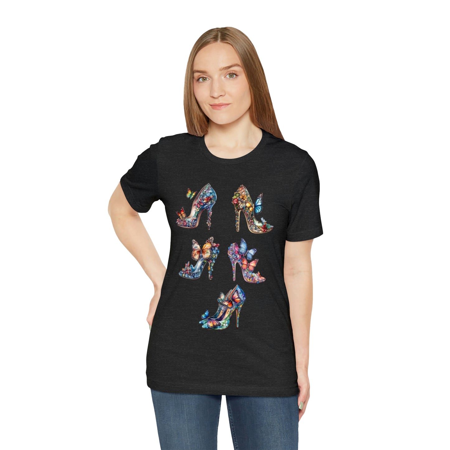 Butterfly Stilettos-Unisex Jersey Short Sleeve Tee