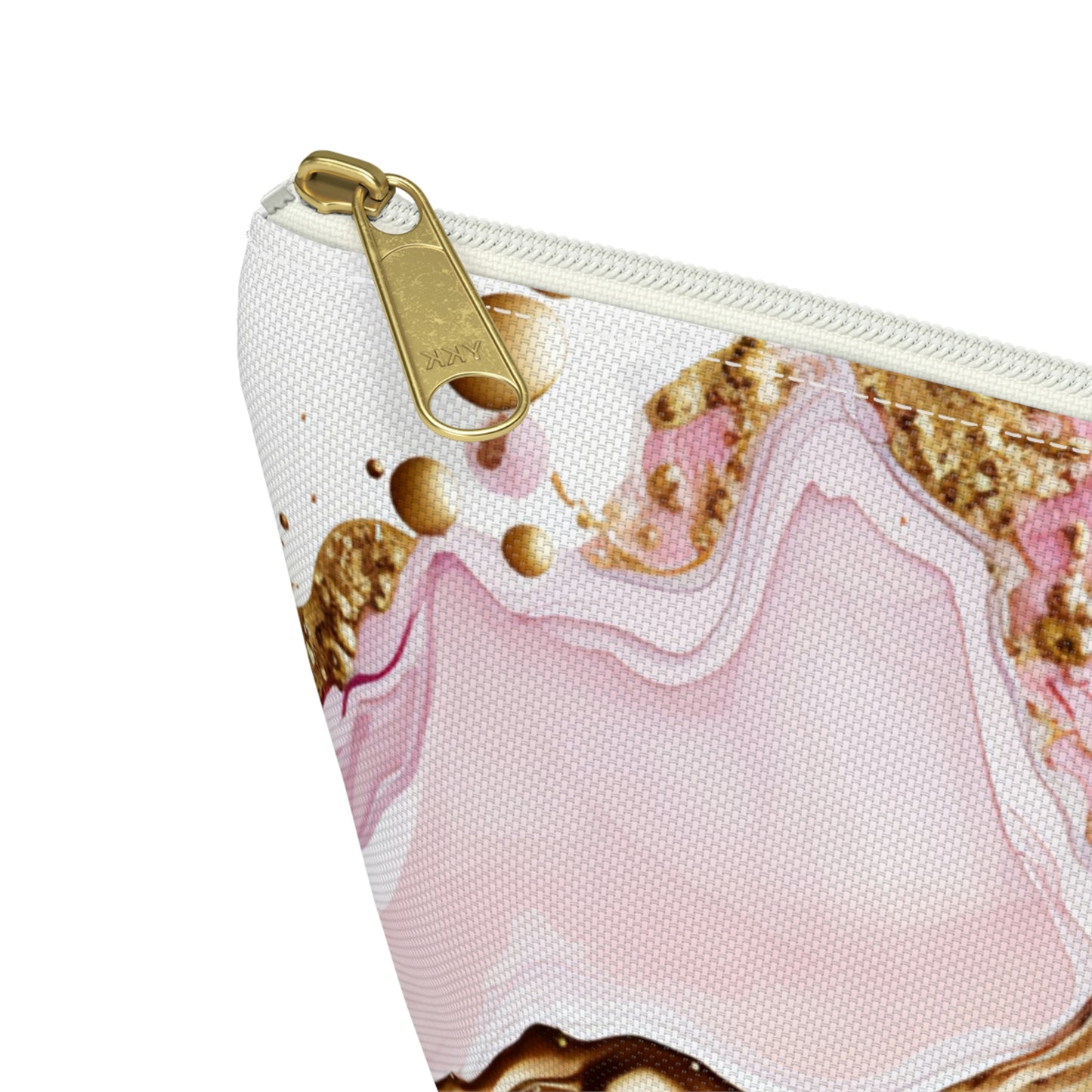 Pink Gold-Accessory Pouch w T-bottom