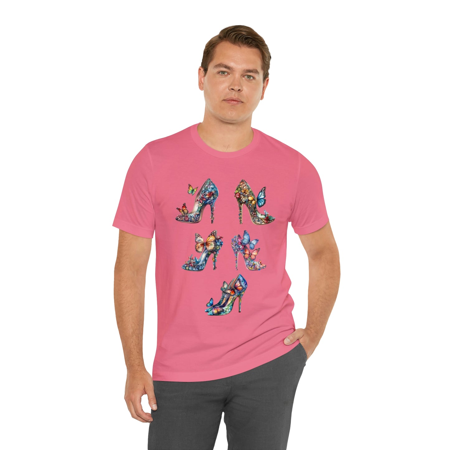 Butterfly Stilettos-Unisex Jersey Short Sleeve Tee