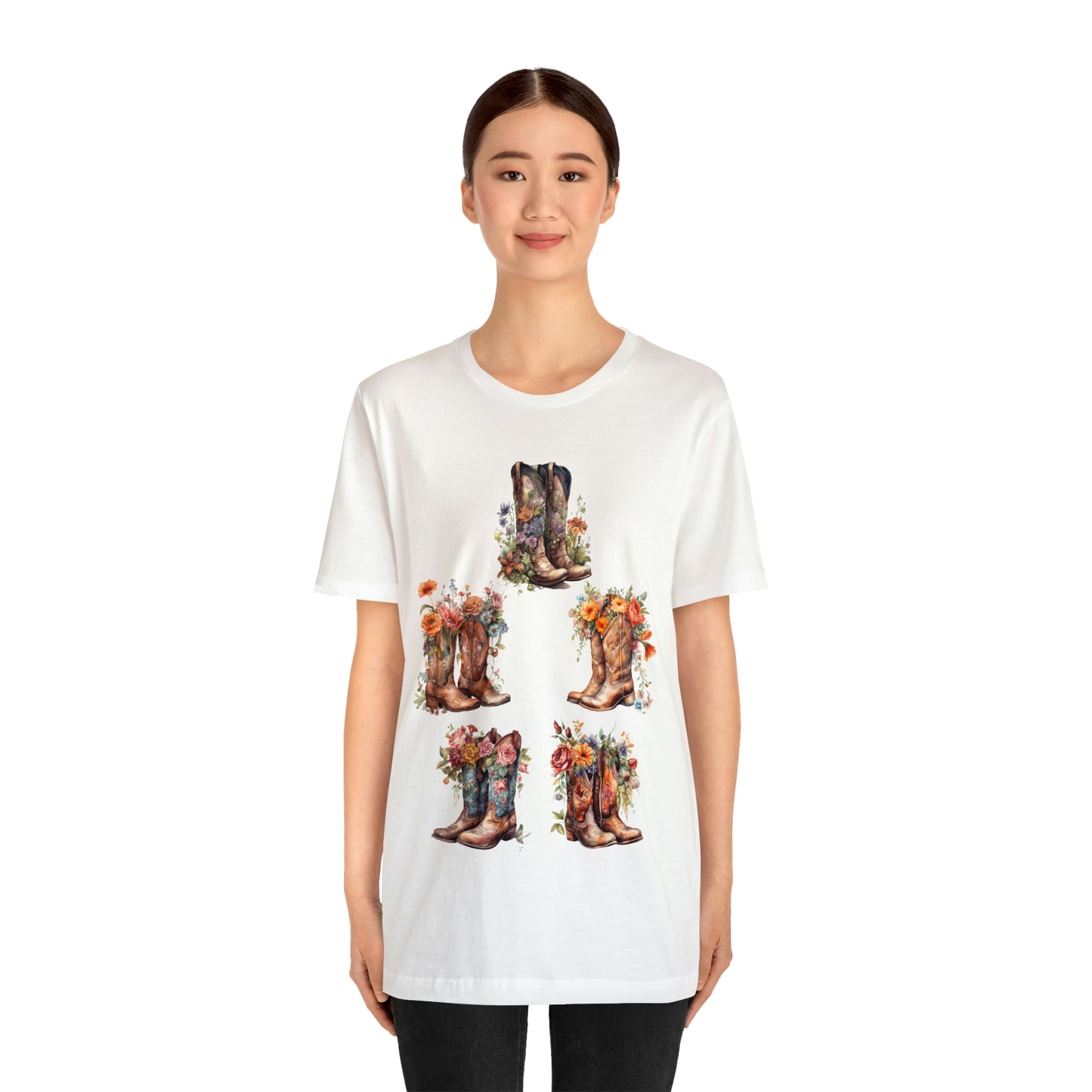 Cowgirl Boots-Unisex Jersey Short Sleeve Tee