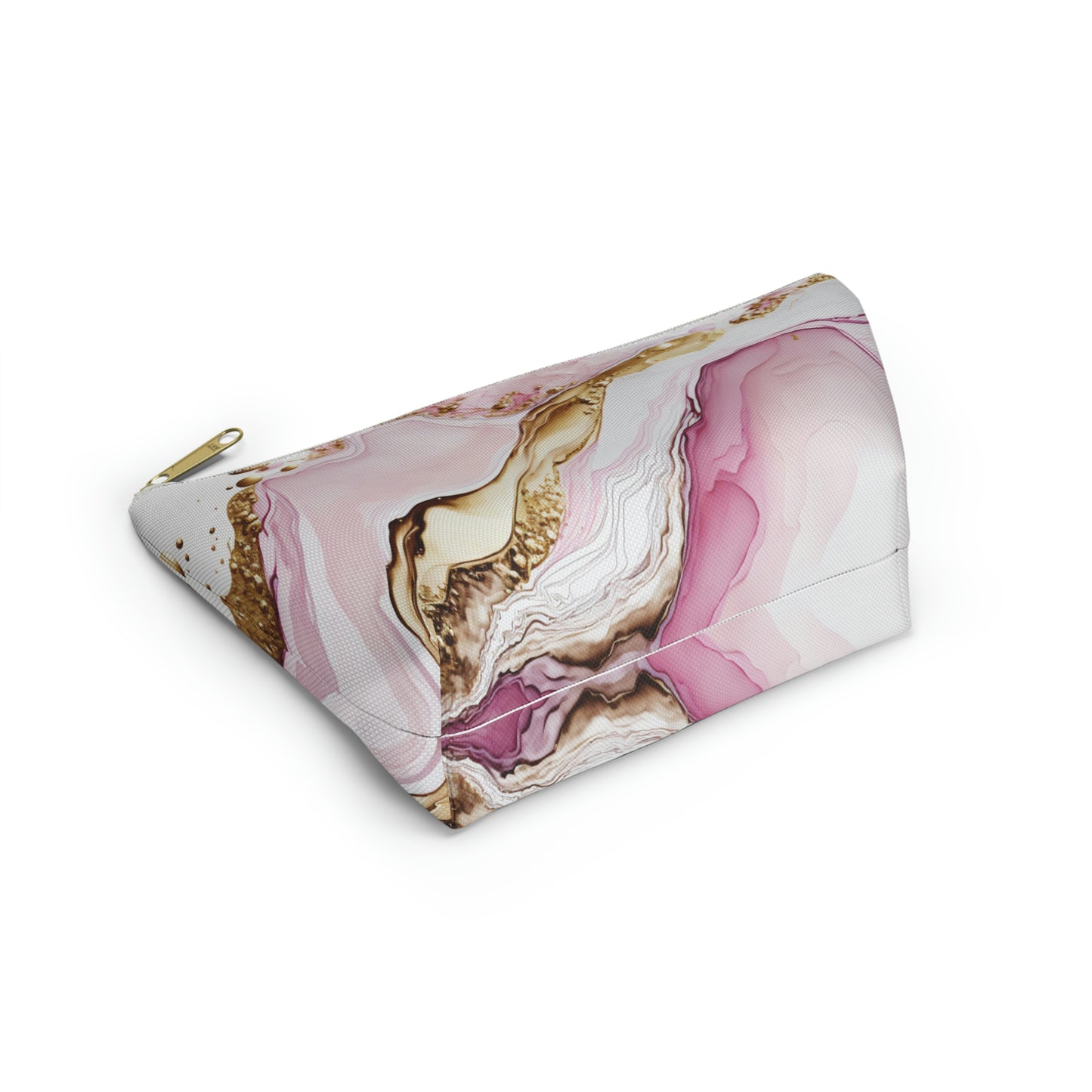 Pink Gold-Accessory Pouch w T-bottom