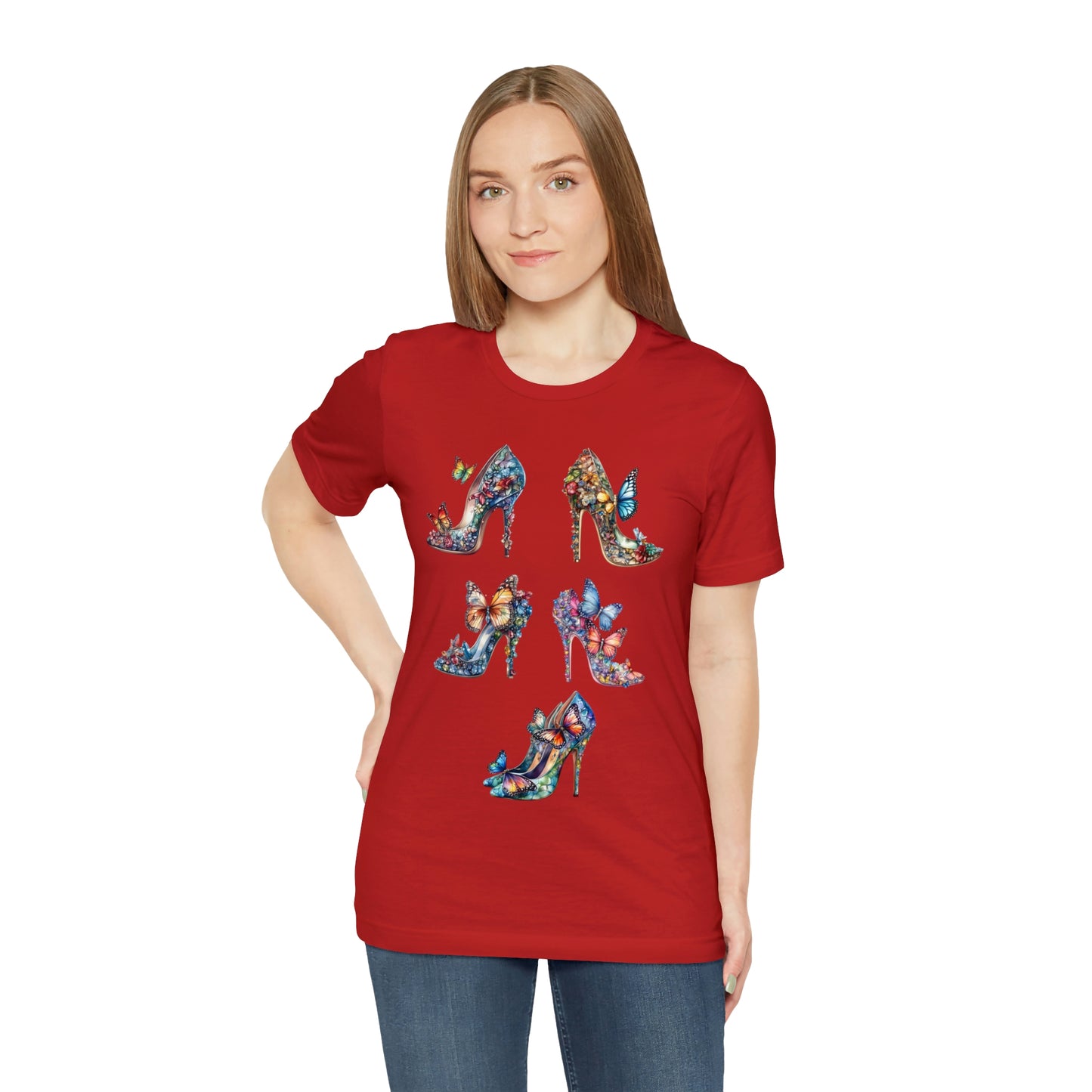 Butterfly Stilettos-Unisex Jersey Short Sleeve Tee