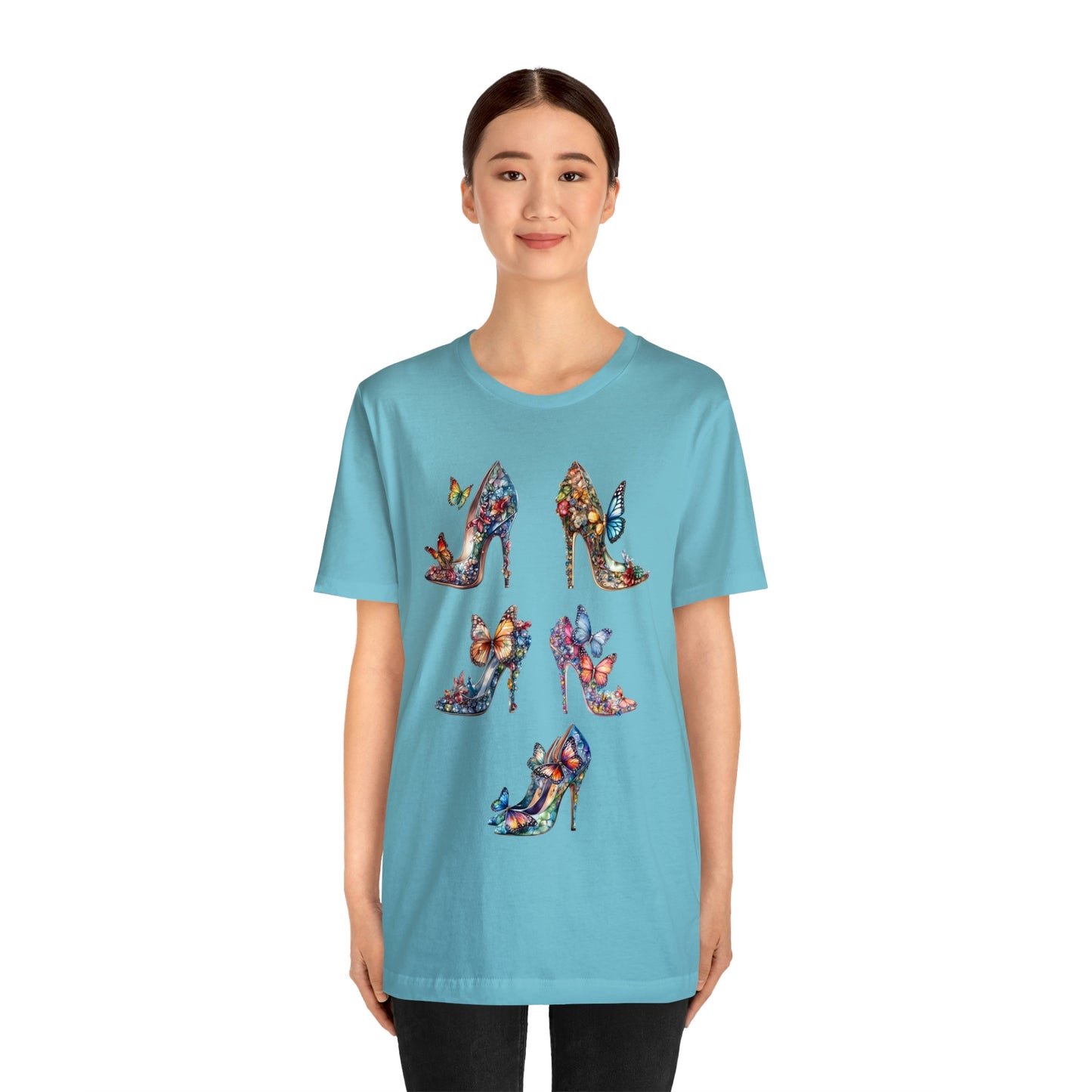 Butterfly Stilettos-Unisex Jersey Short Sleeve Tee