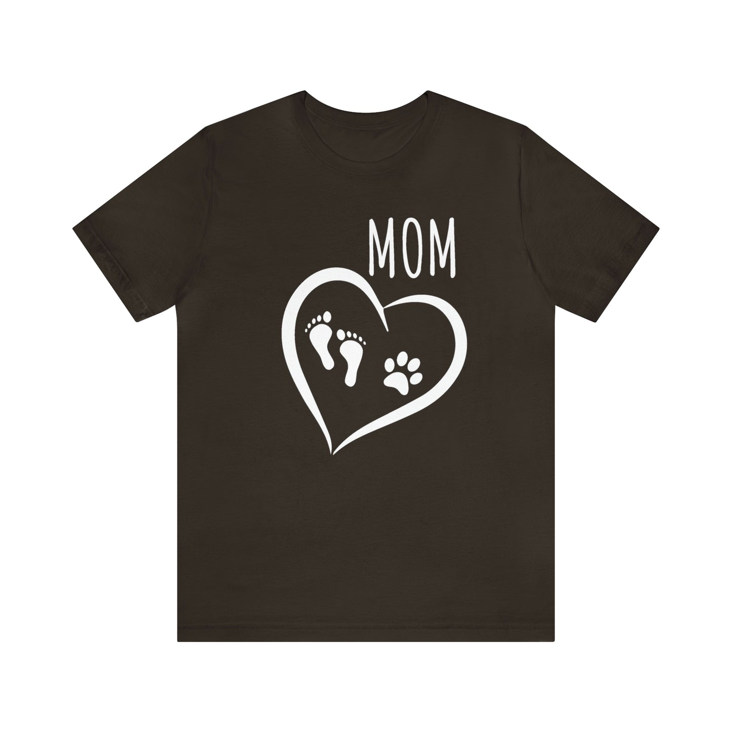 Mom feet & paw-Unisex Jersey Short Sleeve Tee