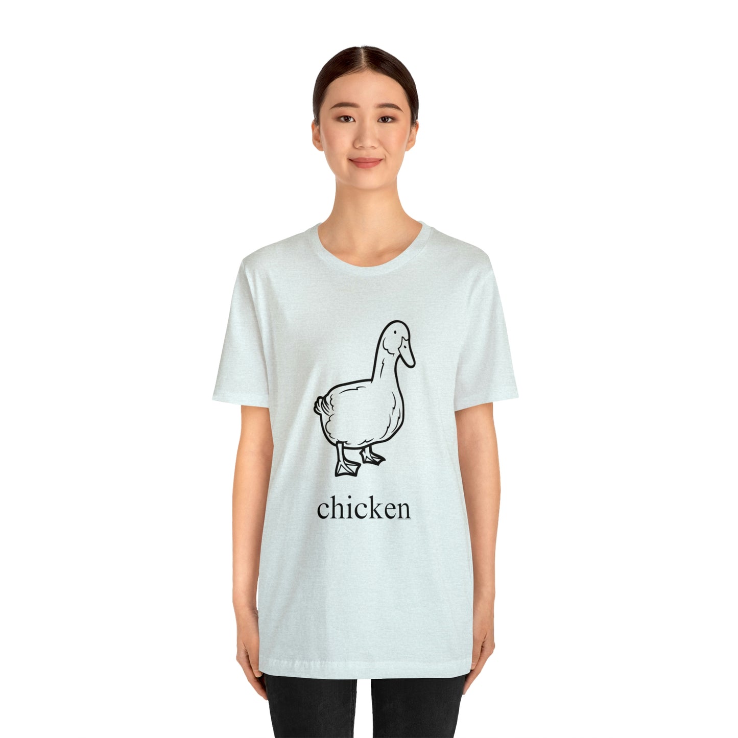 Duck named chicken-Unisex Jersey Short Sleeve Tee