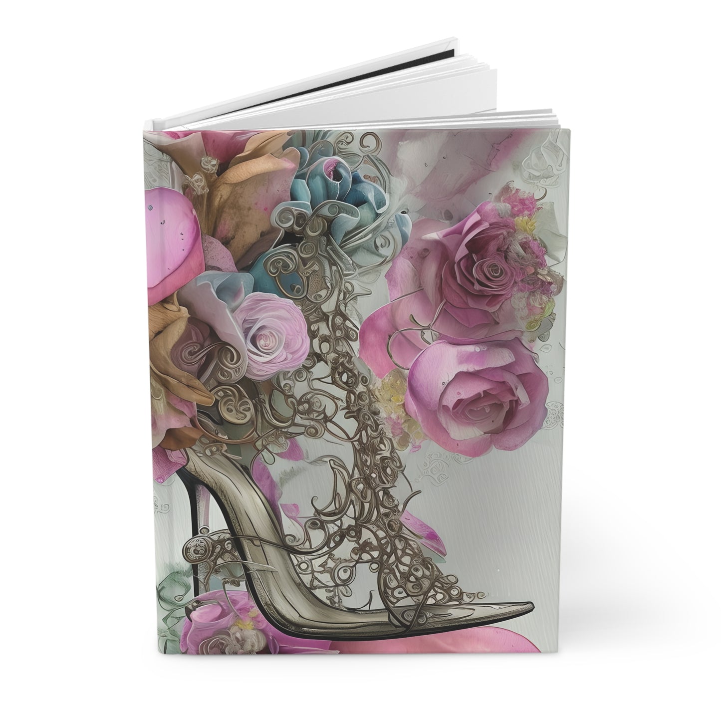 Pink Stiletto Flower- My Dreams Series Hardcover Journal