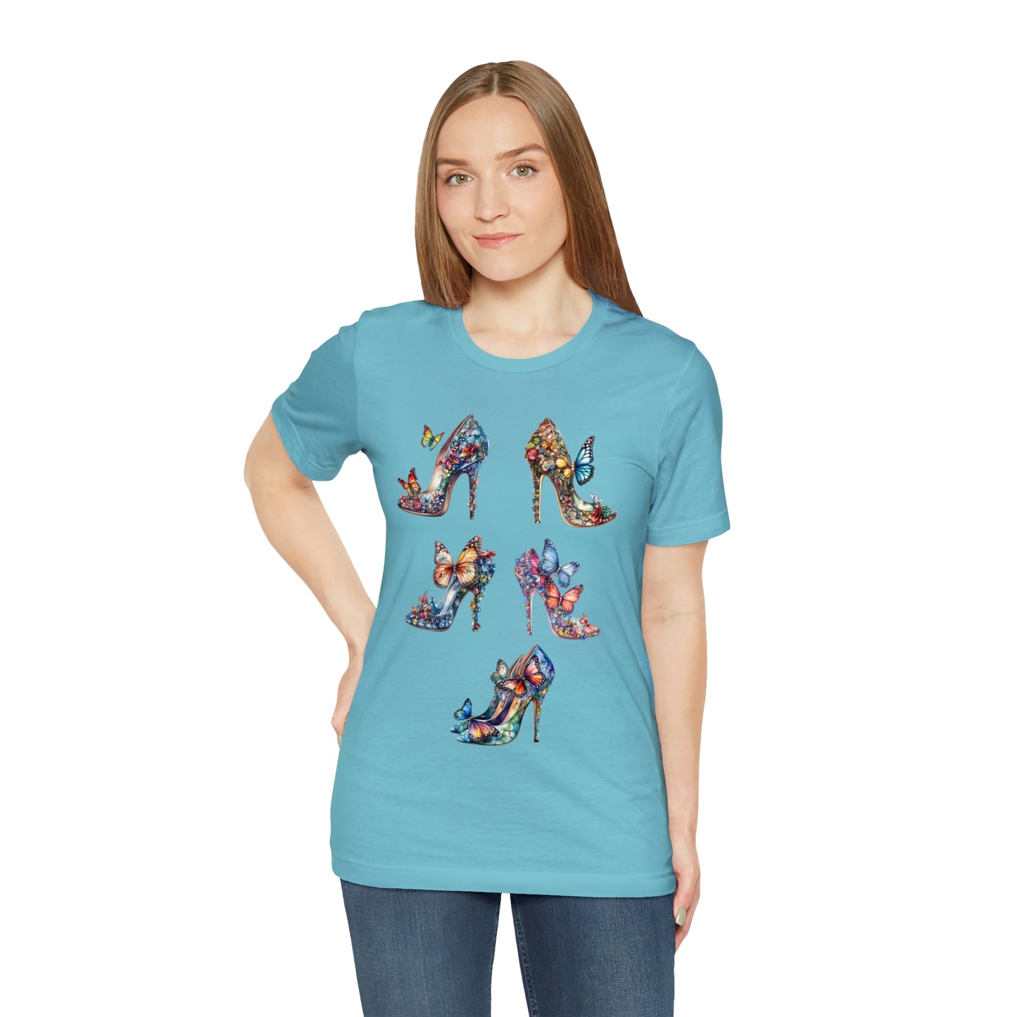 Butterfly Stilettos-Unisex Jersey Short Sleeve Tee