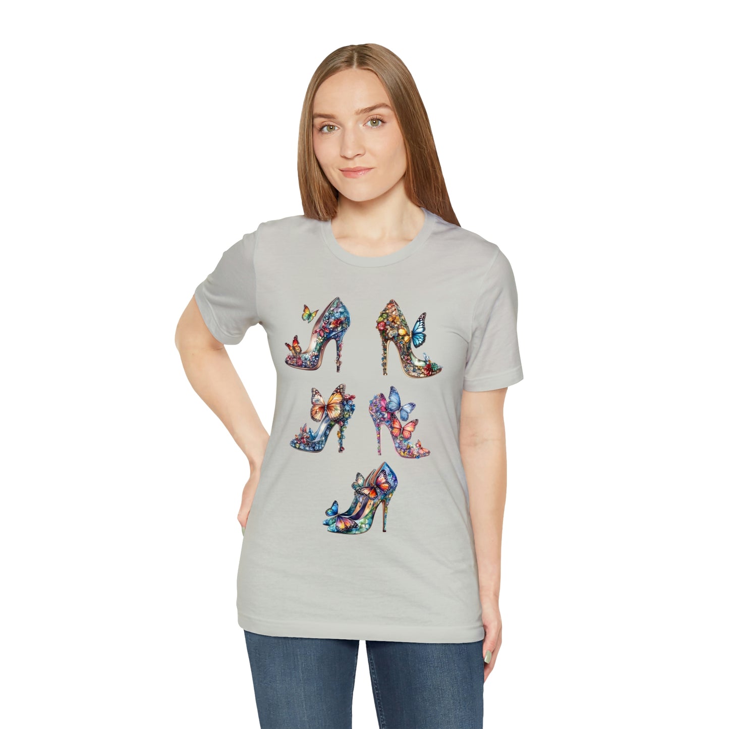 Butterfly Stilettos-Unisex Jersey Short Sleeve Tee