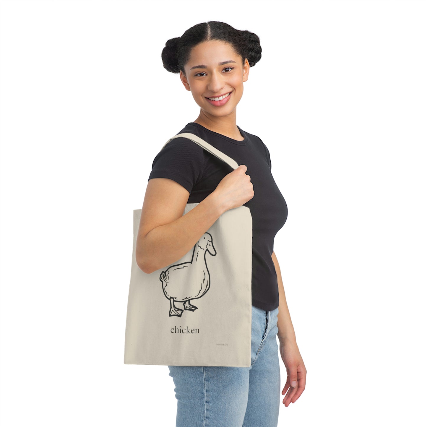 Duck named Chicken -Canvas Tote Bag