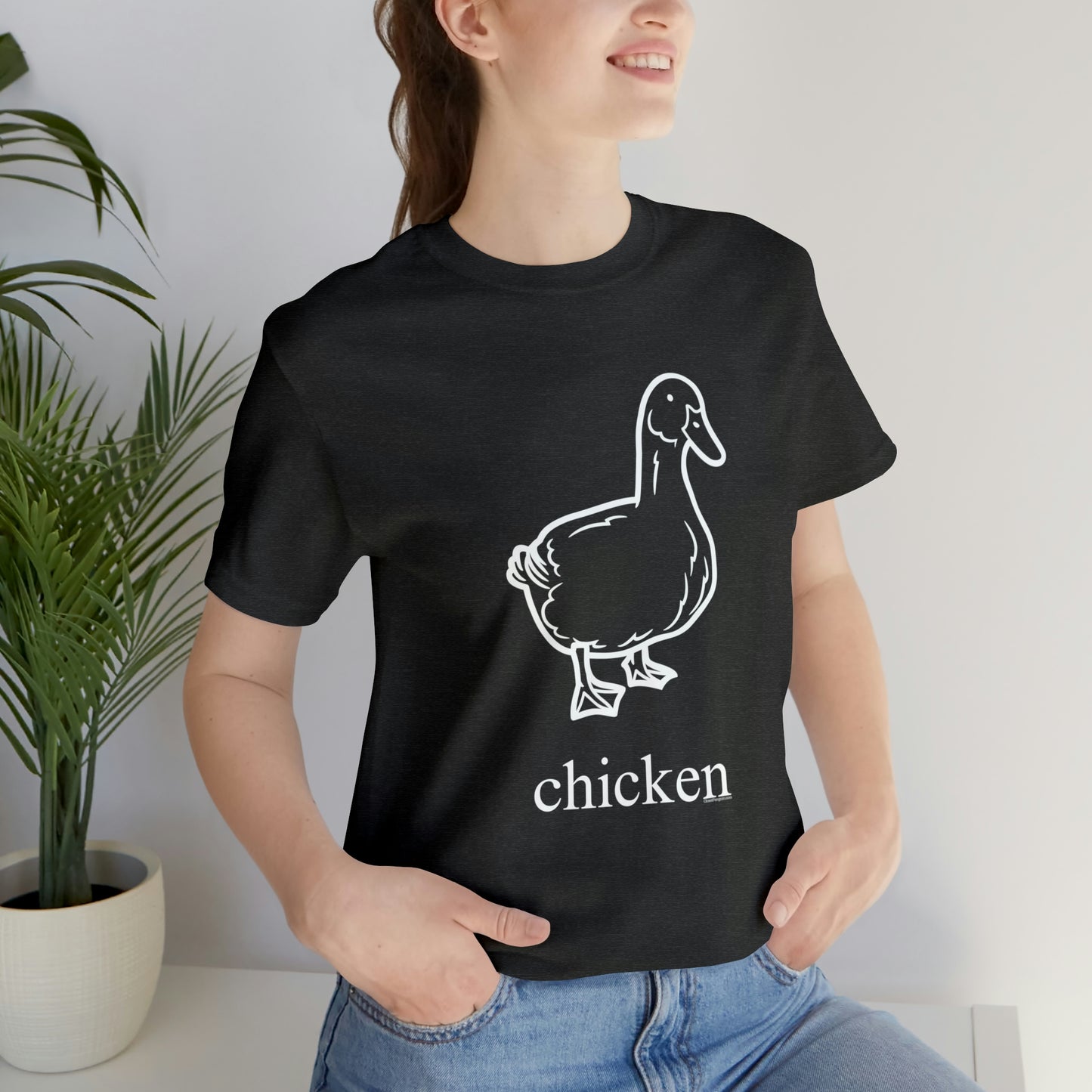 Duck named chicken-Unisex Jersey Short Sleeve Tee