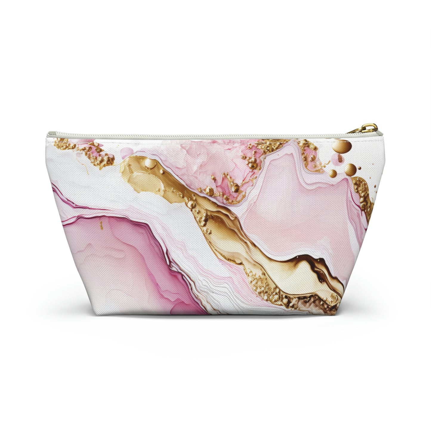 Pink Gold-Accessory Pouch w T-bottom