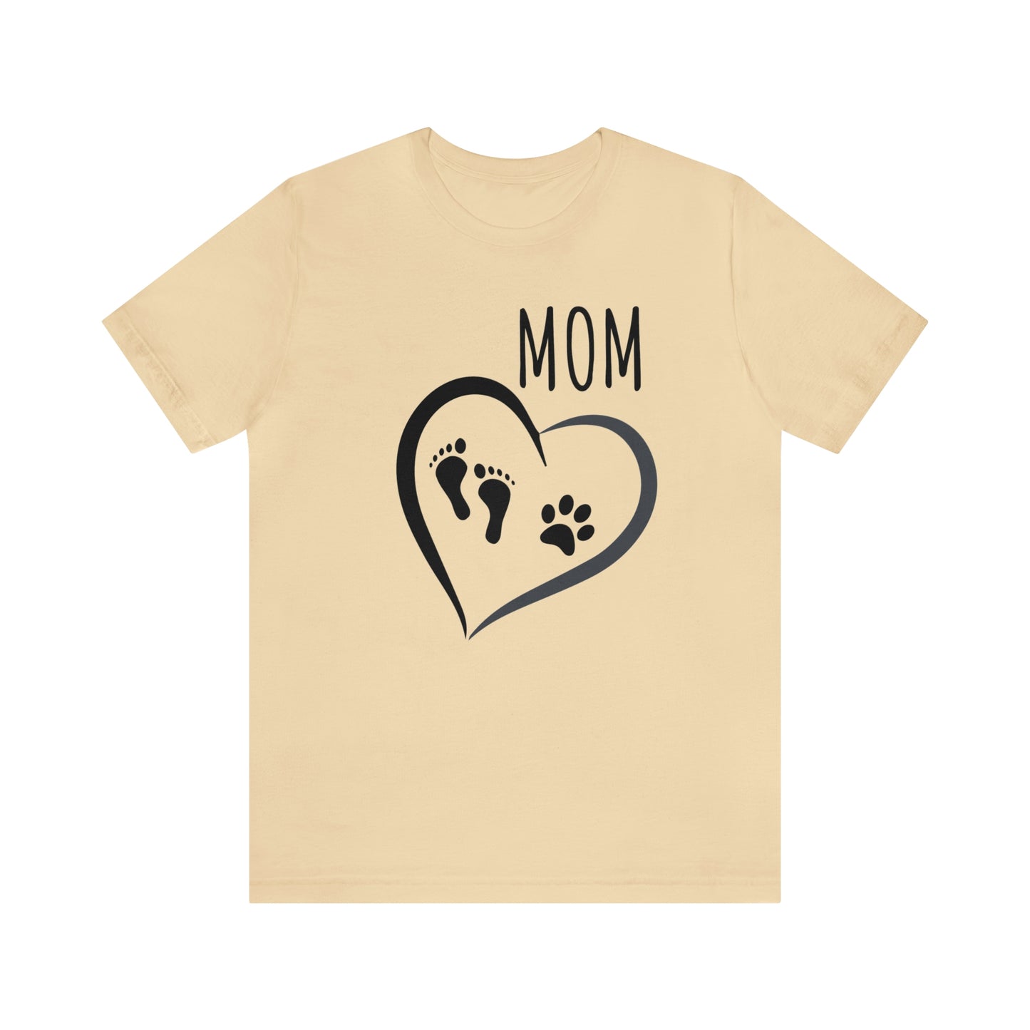 Mom feet & paw-Unisex Jersey Short Sleeve Tee