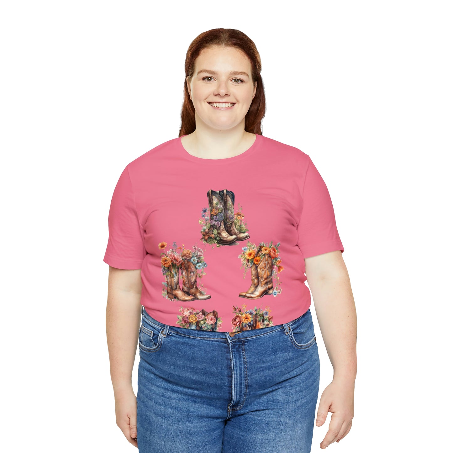 Cowgirl Boots-Unisex Jersey Short Sleeve Tee