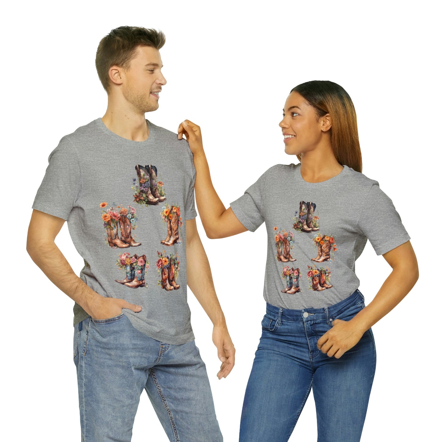 Cowgirl Boots-Unisex Jersey Short Sleeve Tee