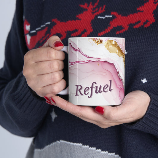 Refuel Pink Gold -Ceramic Mug 11oz