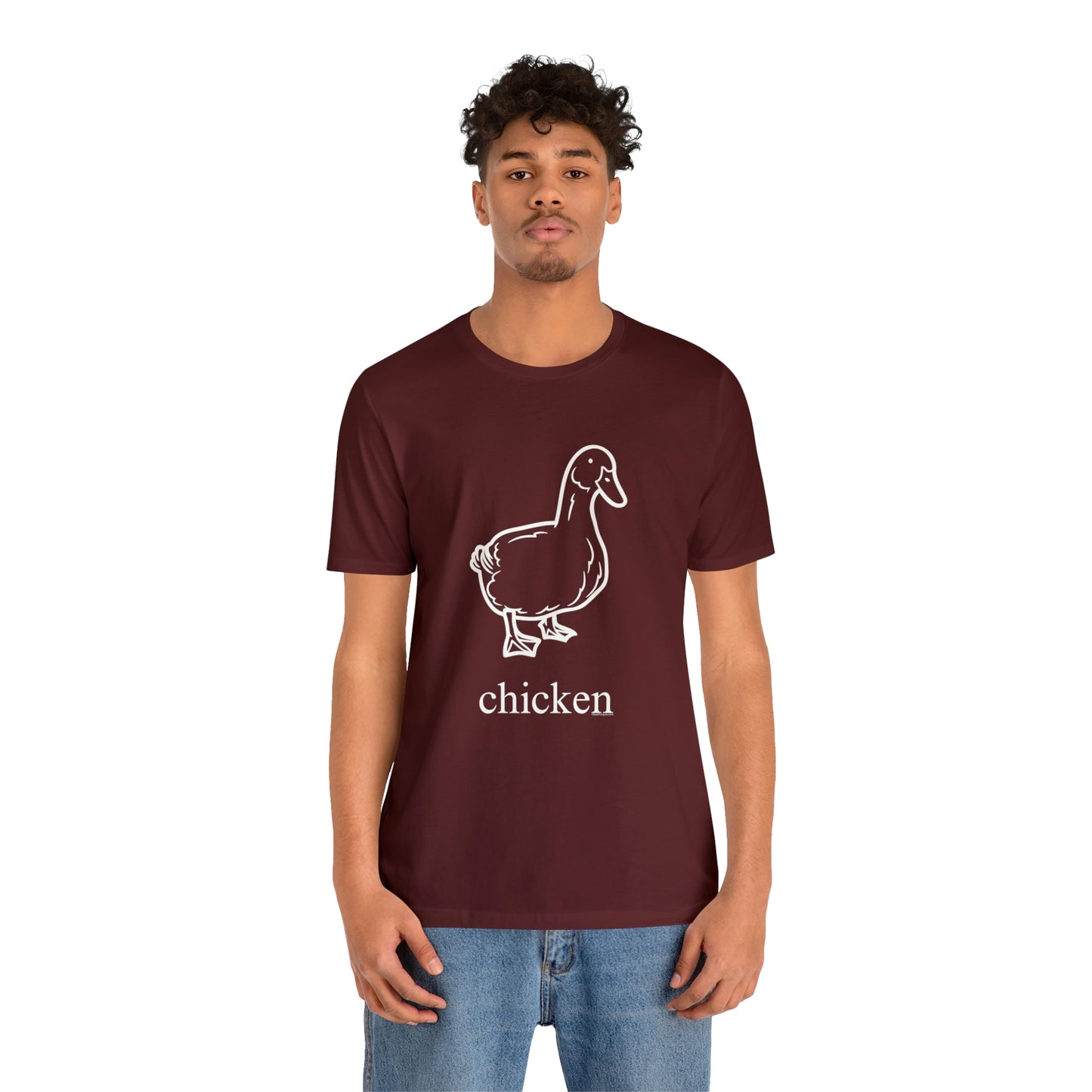 Duck named chicken-Unisex Jersey Short Sleeve Tee