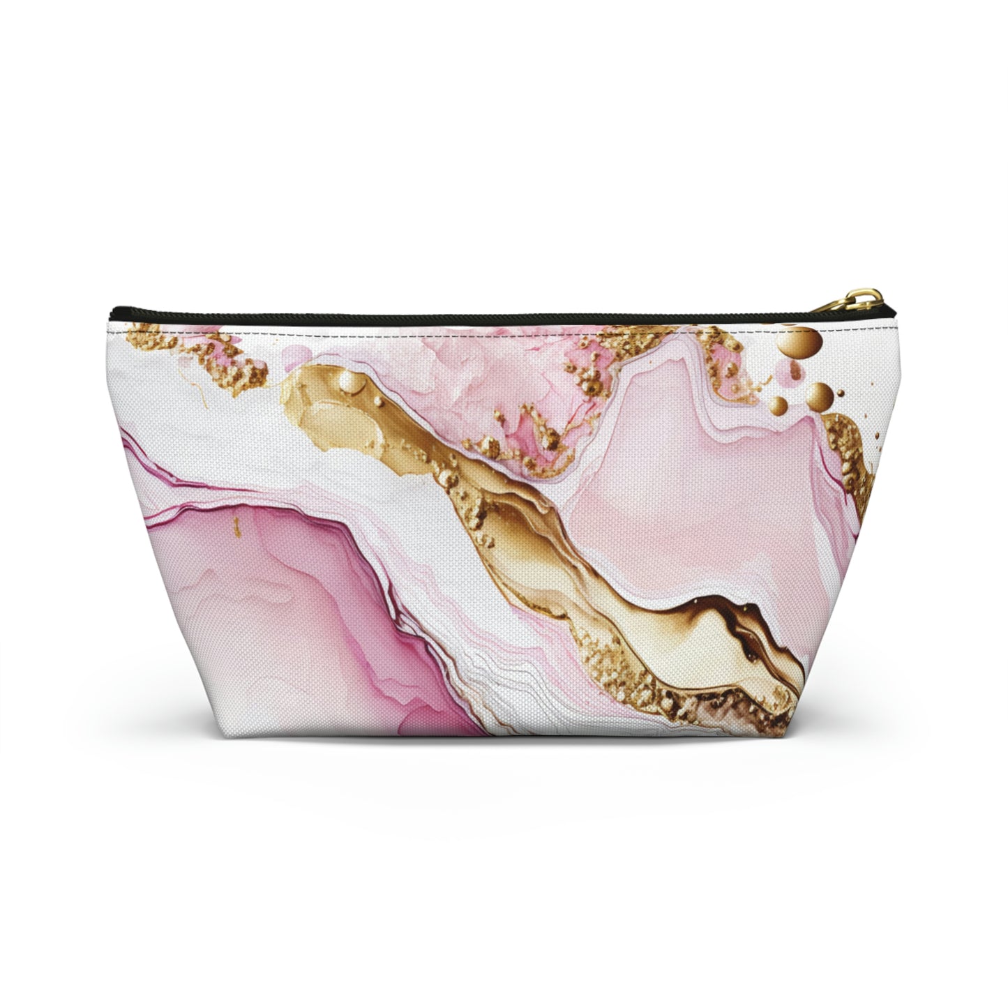 Pink Gold-Accessory Pouch w T-bottom